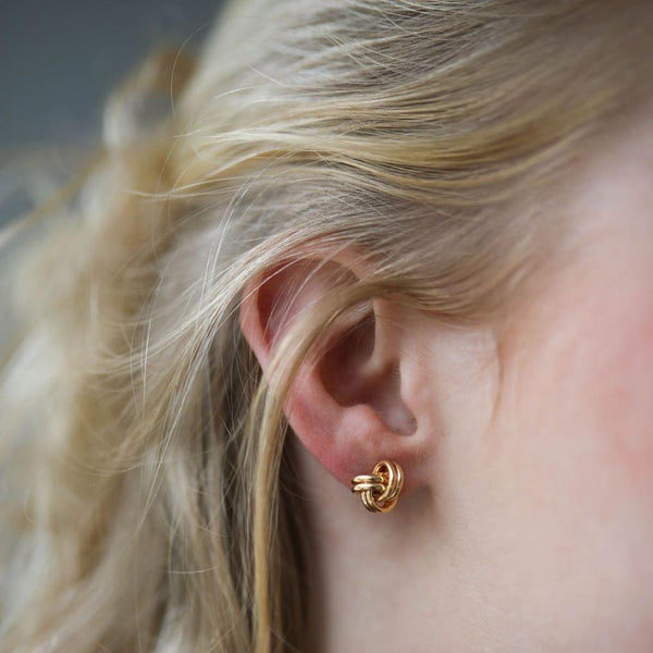 Earrings - Onslow Gold Vermeil Double Knot Stud Earrings
