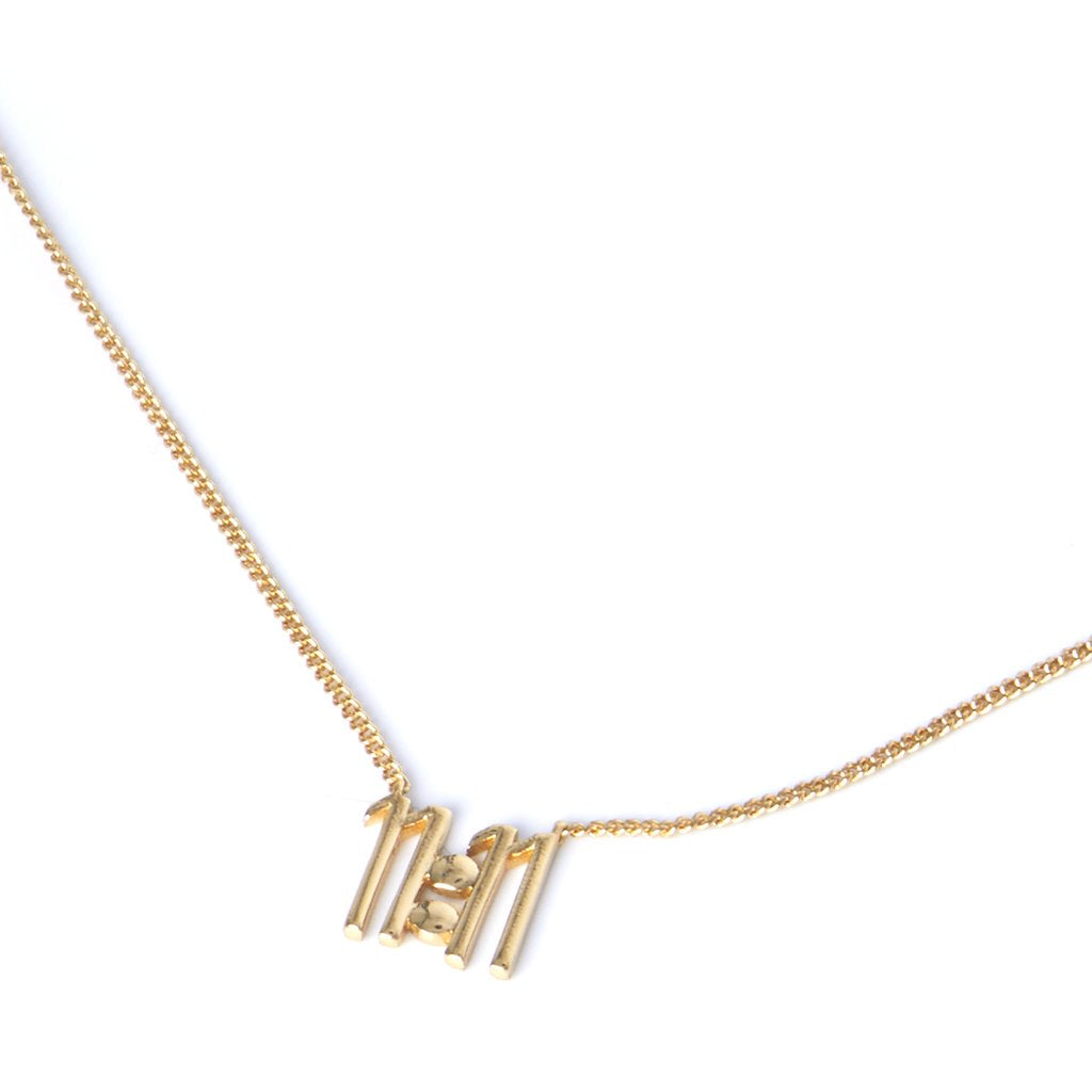 11:11 Pendant - 18ct Gold Vermeil