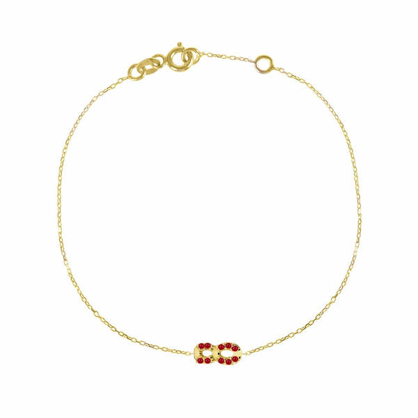 Numerology Bracelet 8 - Ruby