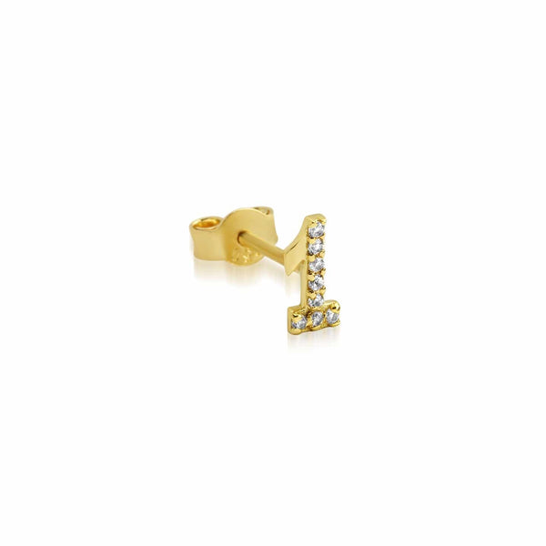 Numerology Earring 1 - Single