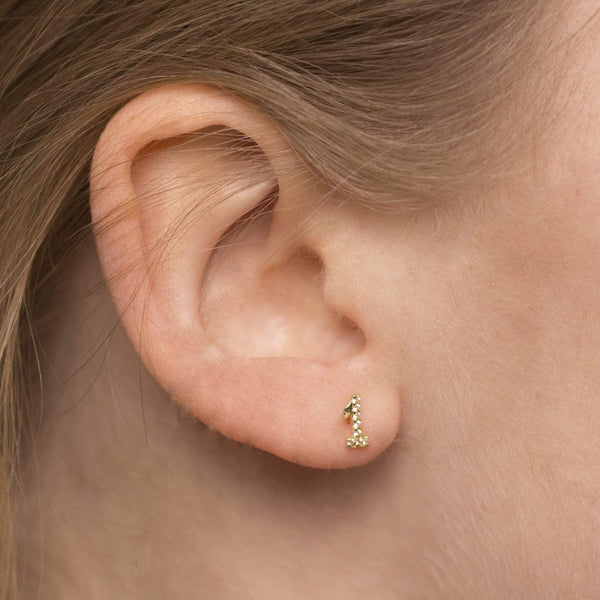 Numerology Earring 1 - Single