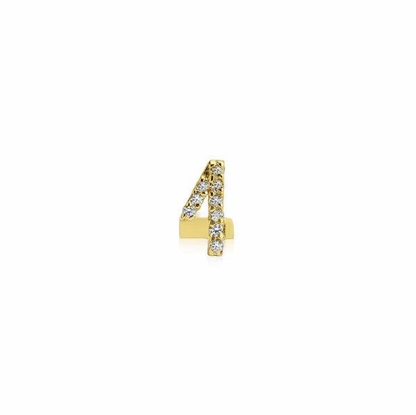 Numerology Earring 4 - Single