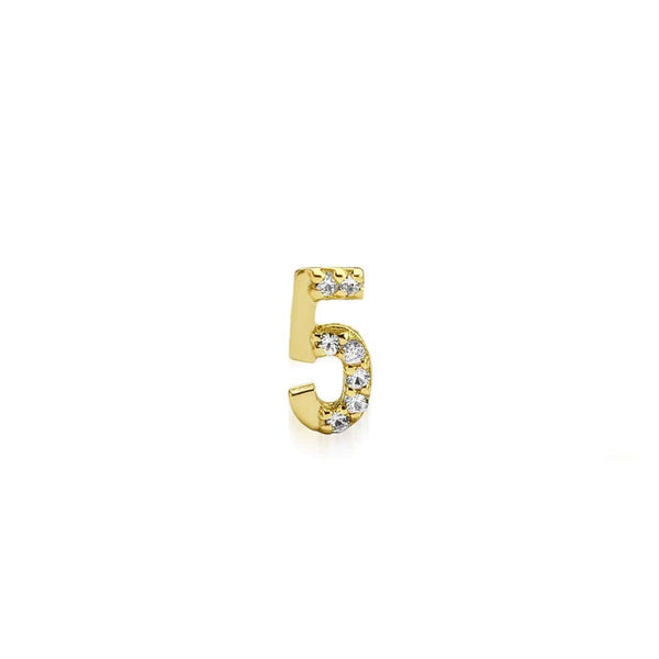 Numerology Earring 5 - Single