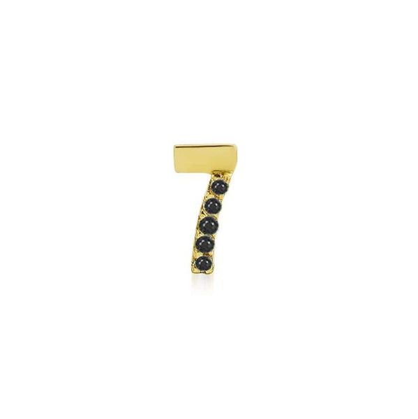 Numerology Earring 7 - Diamonds - Single