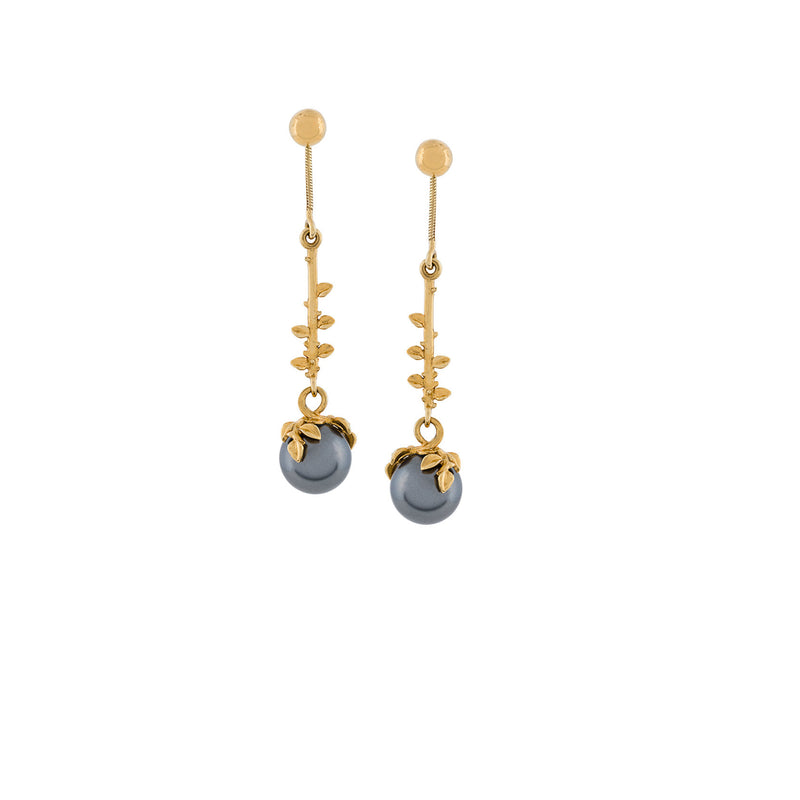 PEARL DROP EARRINGS GOLD