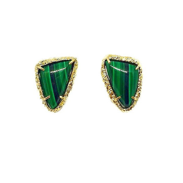 Malachite Statement Earrings