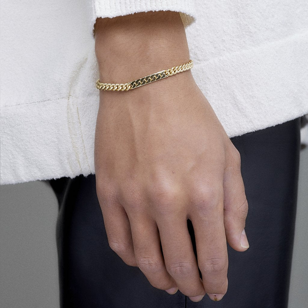 Power Tag Bracelet Gold