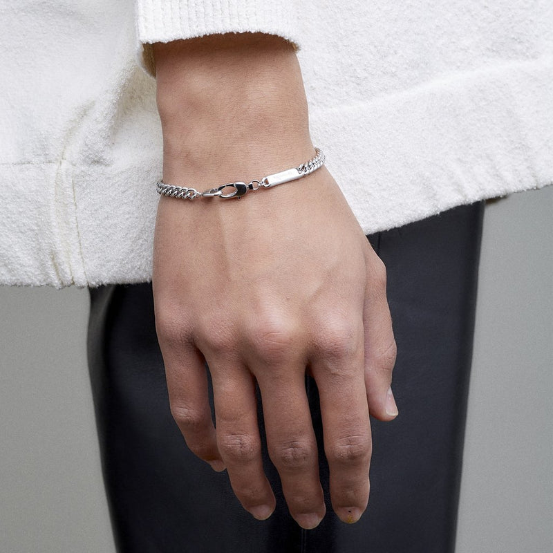 Power Tag Bracelet Silver
