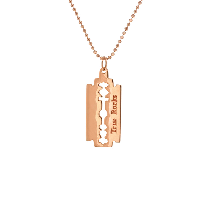 RAZOR PENDANT ROSE GOLD