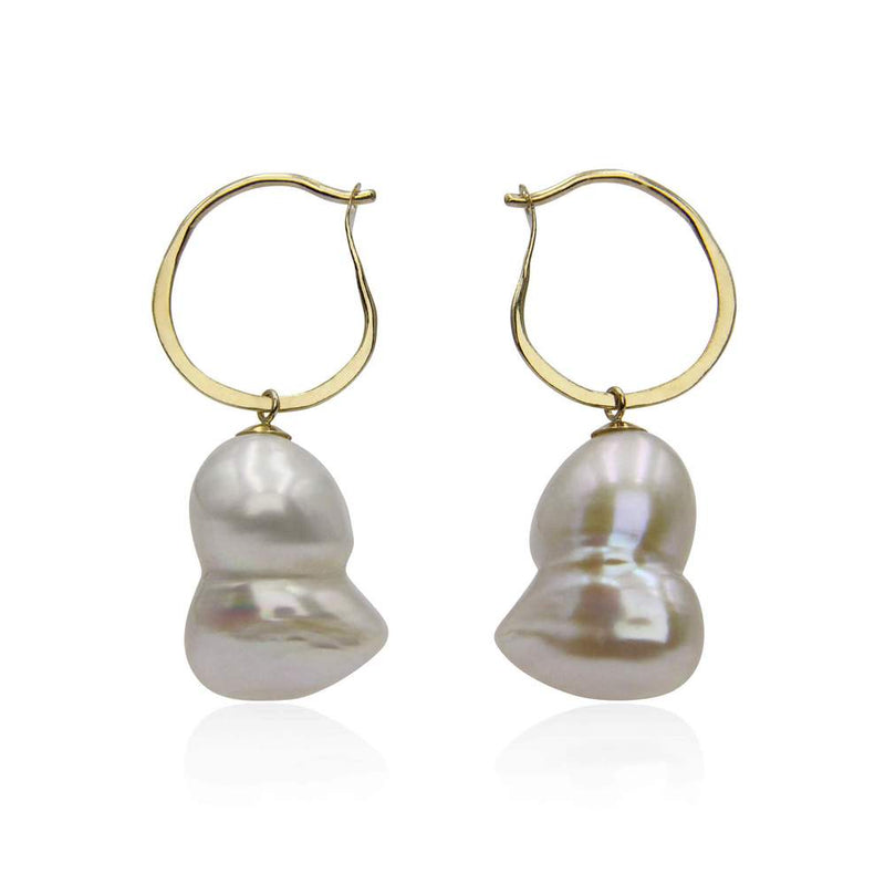 Twin Pearl Earrings 9ct gold