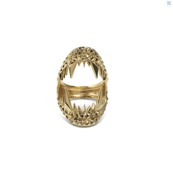 Vampire Bite Ring Gold